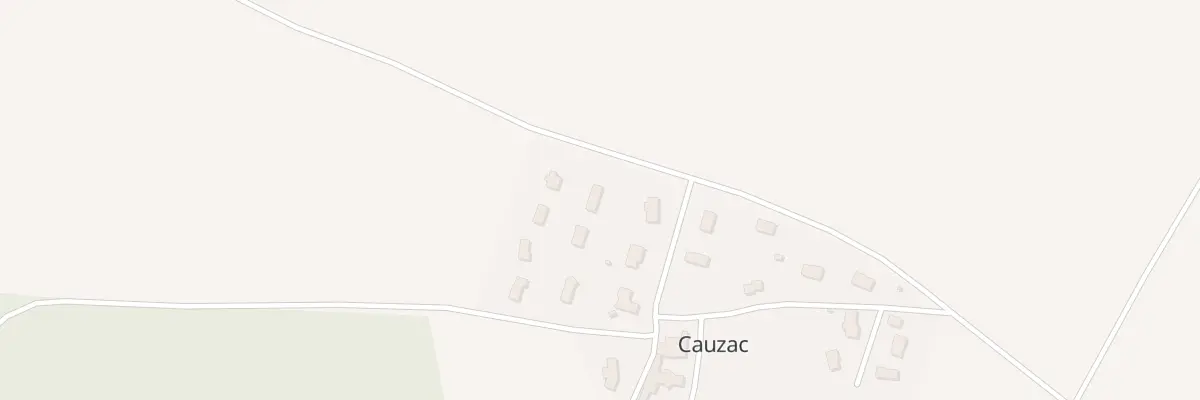 Plan du 5000F Tricheries à Cauzac