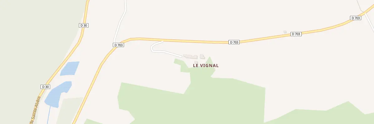 Plan du 48 Le Vignal à Pezuls