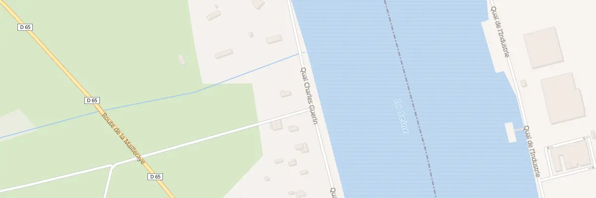 Plan du 555 Quai Charles Guerin à Heurteauville