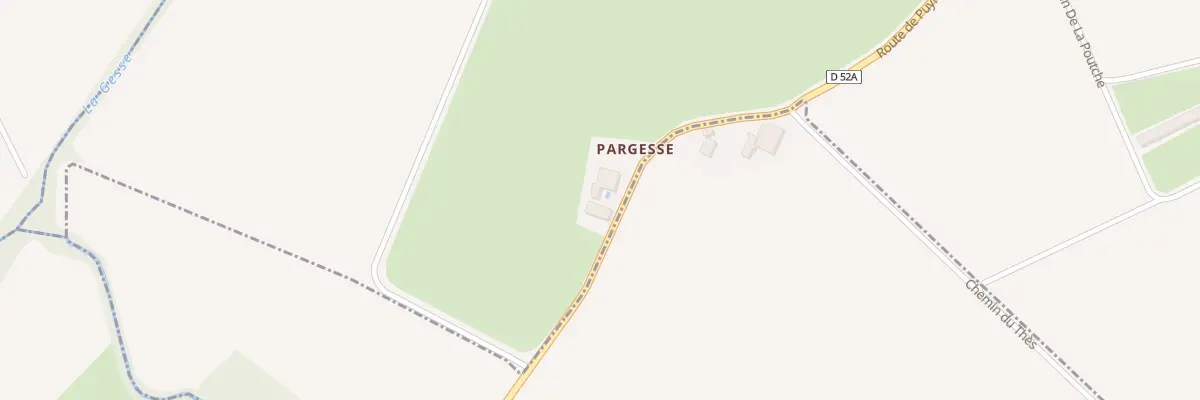 Plan du 8 Pargesse à Boissède