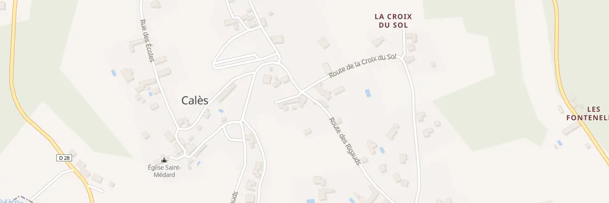 Plan du 520 Rte des Rigauds à Calès