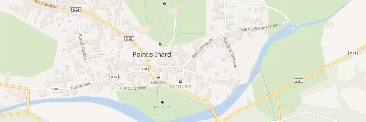 Plan du 1 Rue Saint-Roch à Pointis-Inard