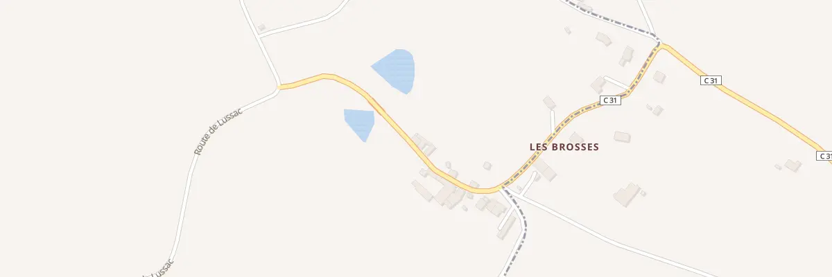 Plan du 1 Vge Village des Brosses à Étagnac
