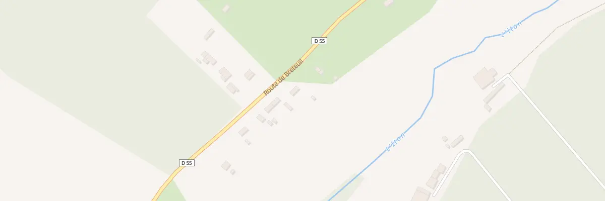 Plan du 14 Rte de Breteuil à Bourth
