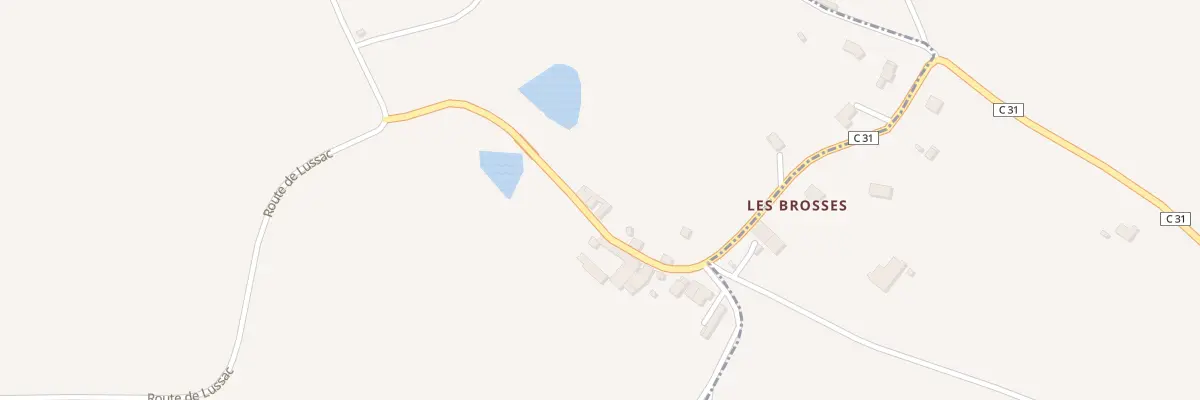 Plan du 3 Vge Village des Brosses à Étagnac