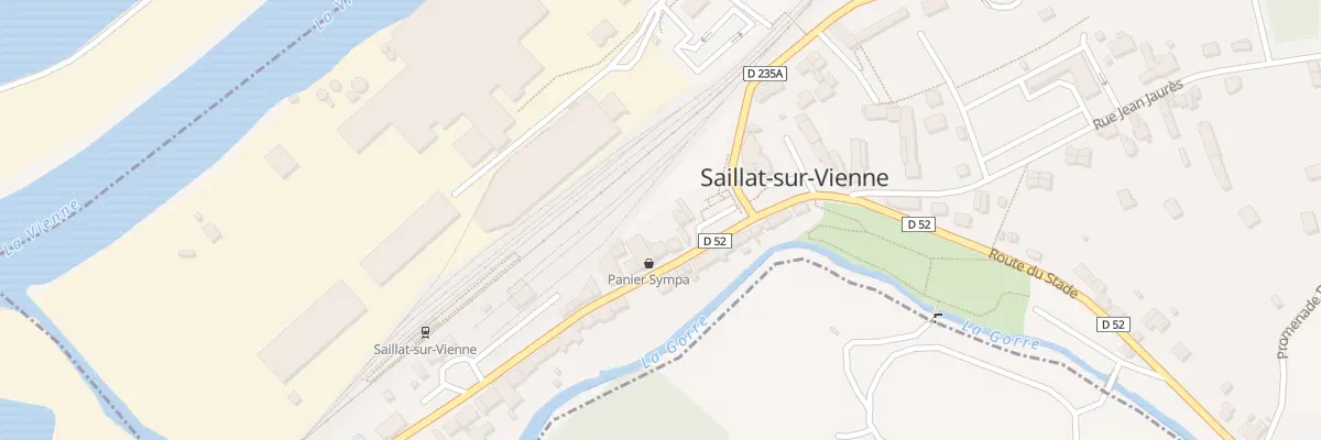 Plan du 2 Av de la Gare à Saillat-sur-Vienne