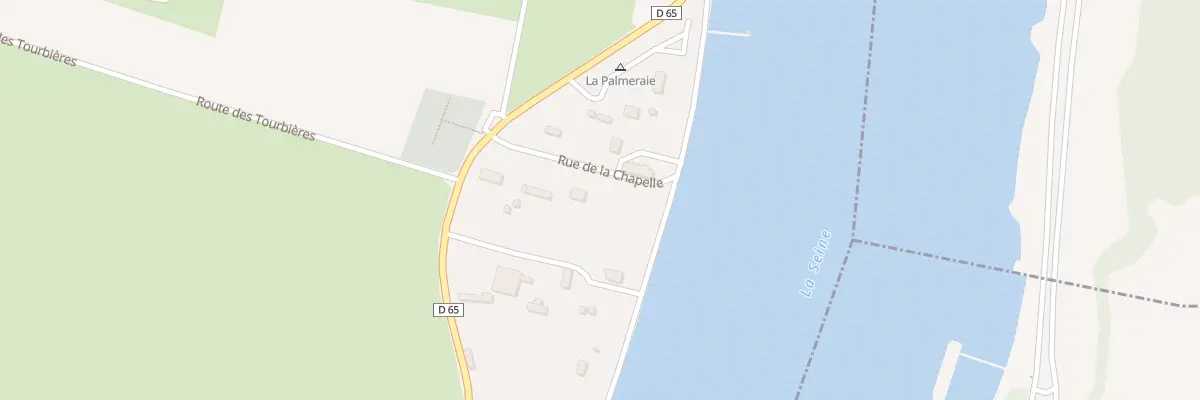 Plan de la Rue de la Chapelle à Heurteauville