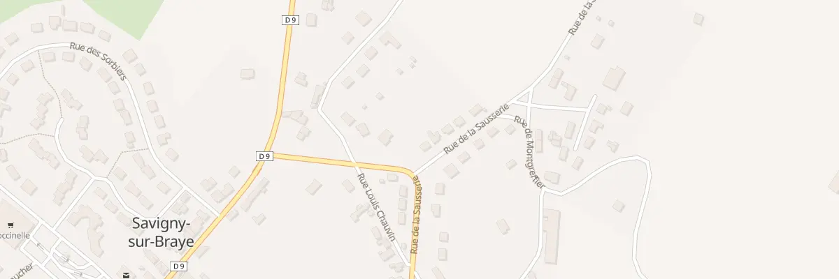 Plan du 23 Rue de la Sausserie à Savigny-sur-Braye