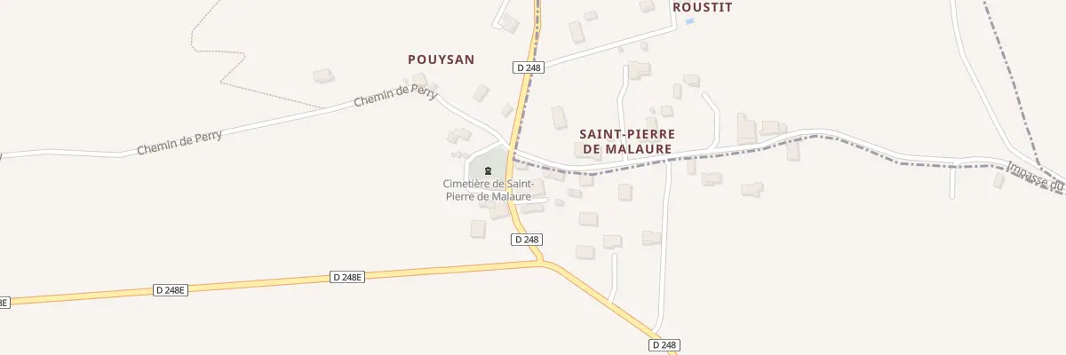 Plan du 78A Saint Pierre de Malaure à Clermont-Soubiran