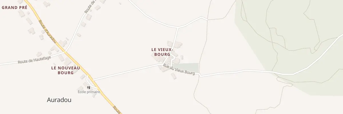 Plan du 7 Le Vieux Bourg à Auradou