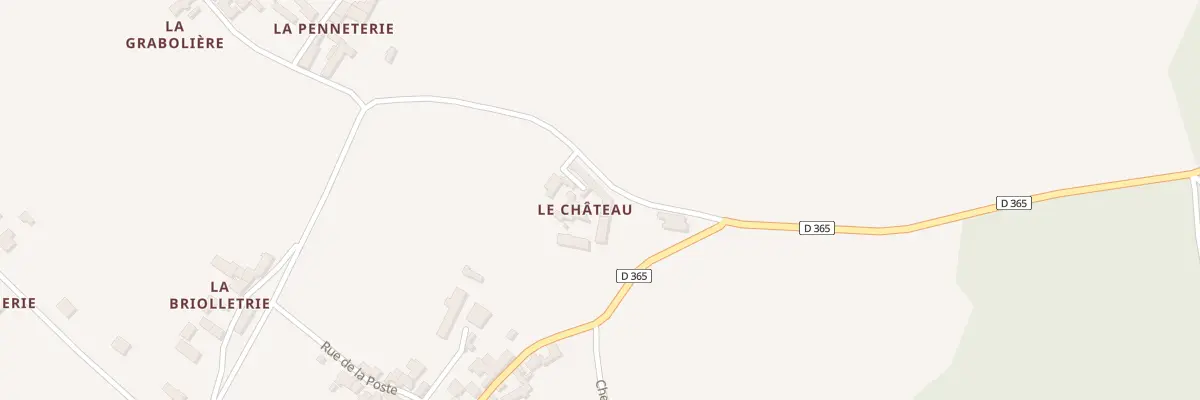 Plan du 2 Le Chateau à Chambon