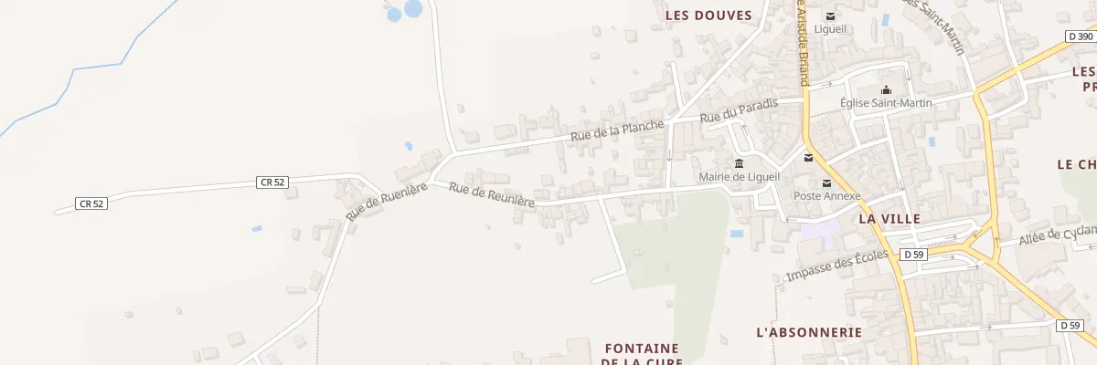 Plan du 25 Rue de Reunière à Ligueil