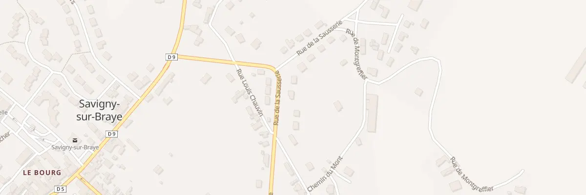 Plan du 16 Rue de la Sausserie à Savigny-sur-Braye