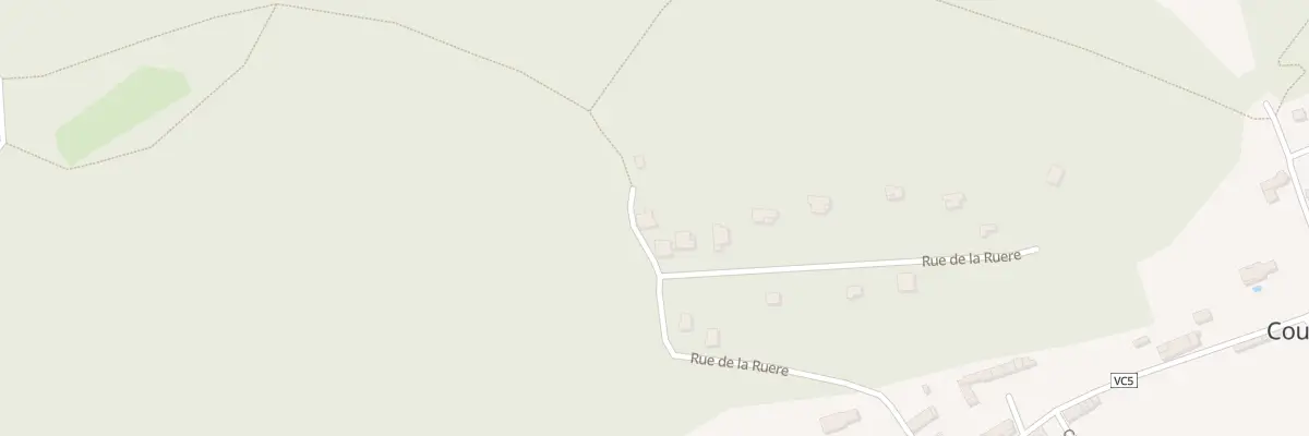 Plan de La Ruere à Couret