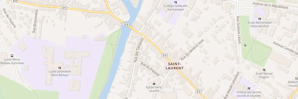 Plan du 9 Rue Saint-laurent à Nogent-le-Rotrou