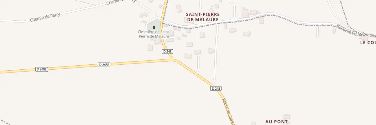 Plan du 5001 Saint Pierre de Malaure à Clermont-Soubiran