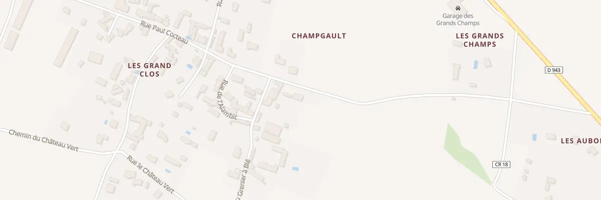 Plan du 9001 Rue Paul Cocteau à Esvres