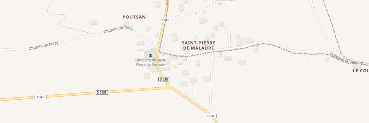 Plan du 5004 Saint Pierre de Malaure à Clermont-Soubiran