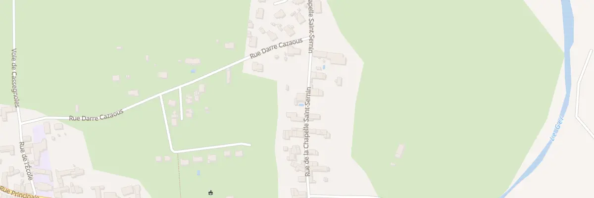 Plan du 21 Rue de la Chapelle St-Sernin à Pointis-Inard