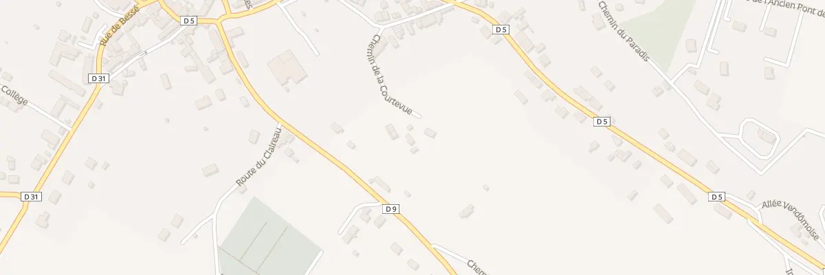 Plan du 1 Che de Courtevue à Savigny-sur-Braye