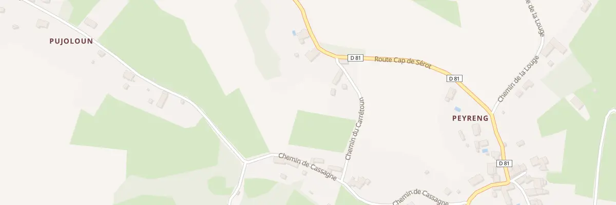 Plan du 865 Rte Cap de Sérot à Aulon