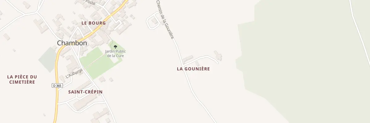 Plan du 1 La Gounière à Chambon