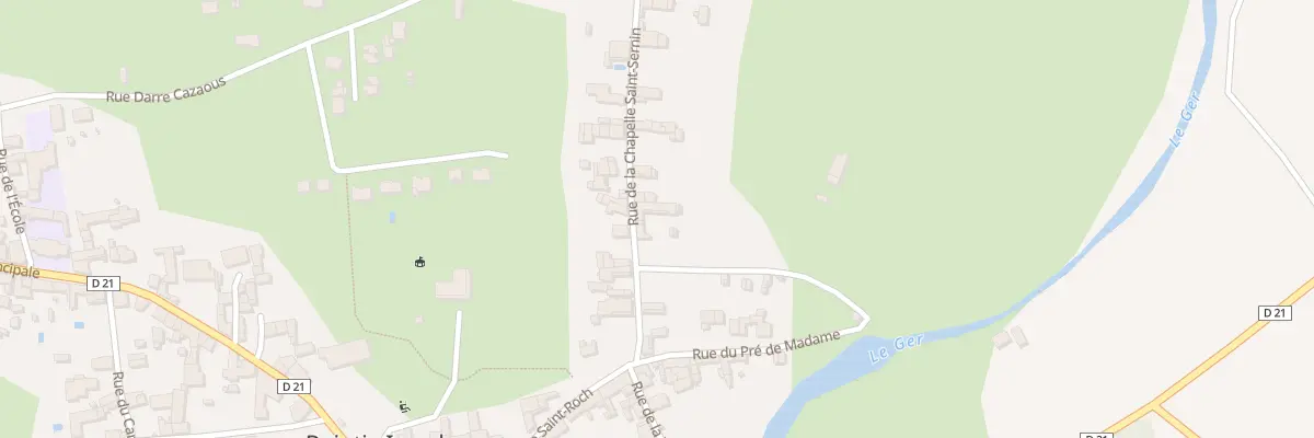 Plan du 6 Rue de la Chapelle St-Sernin à Pointis-Inard
