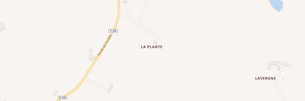 Plan du 78 Che de Lacassagne à Paulhiac