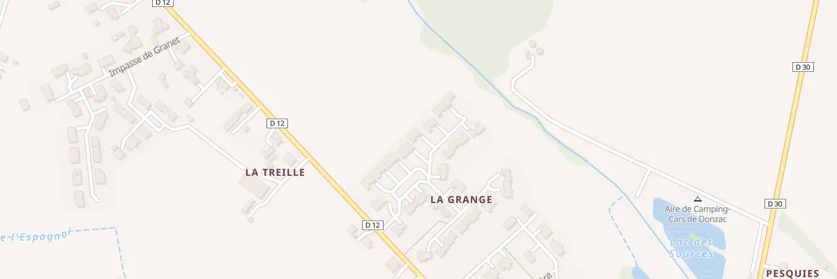 Plan du 17 Lot La Grange à Donzac