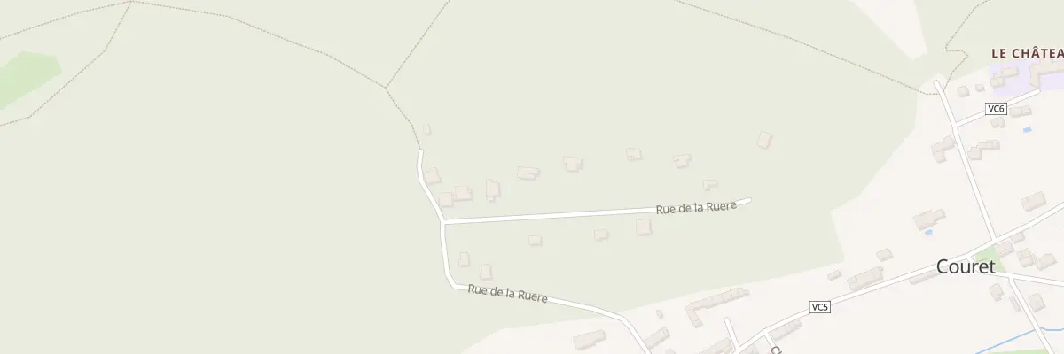 Plan du 16 Rue de la Ruere à Couret