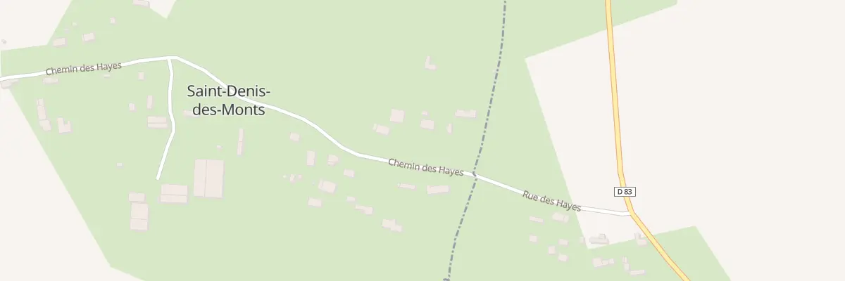 Plan du 70 Che des Hayes à Saint-Denis-des-Monts
