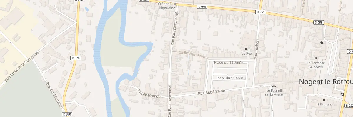 Plan du 21 Rue Paul Deschanel à Nogent-le-Rotrou