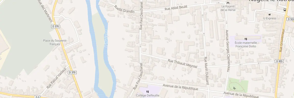 Plan du 2 Rue Thibault Meyniel à Nogent-le-Rotrou