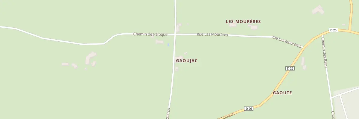 Plan du 7 Gaoujac à Ganties