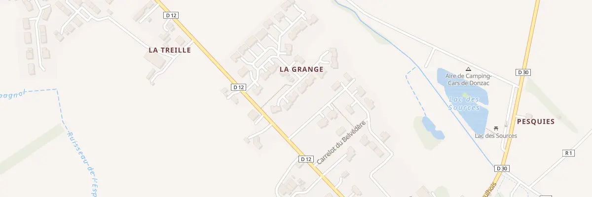 Plan du 3 Lot La Grange à Donzac