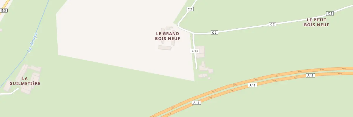Plan du 1 Le Grand Bois Neuf à Saint-Bomer
