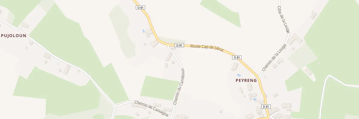 Plan du 176 Peyreng à Aulon