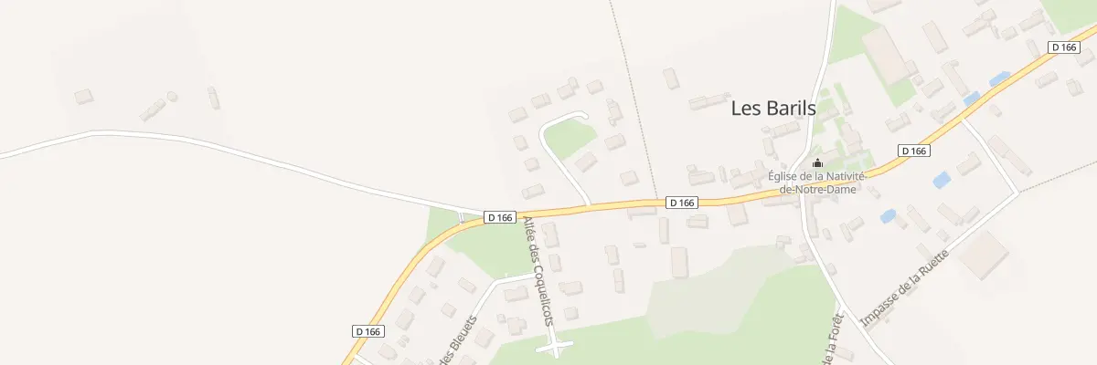 Plan du 1 All de la Belle Epine aux Barils