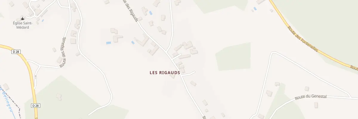 Plan du 8815 Rte des Rigauds à Calès