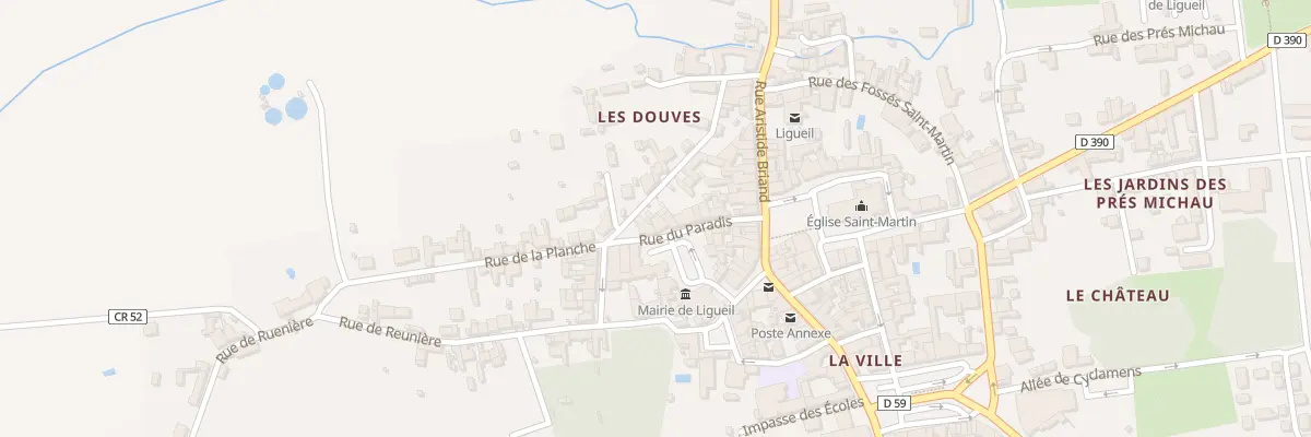 Plan du 13 Rue du Paradis à Ligueil