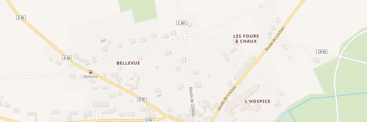 Plan du 18 Rte de Chillois à Ligueil