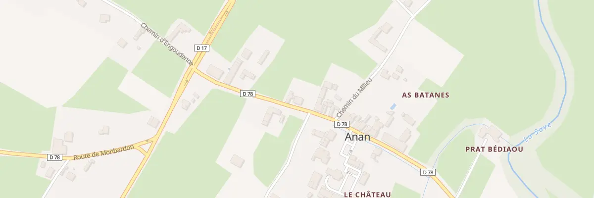 Plan du 137 Village d’Anan à Anan