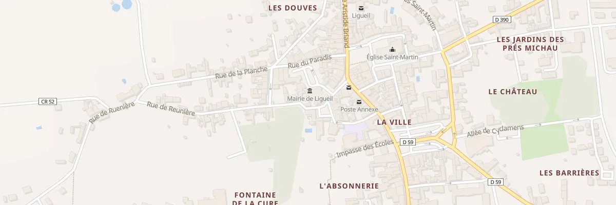 Plan du 1 Rue de Reunière à Ligueil