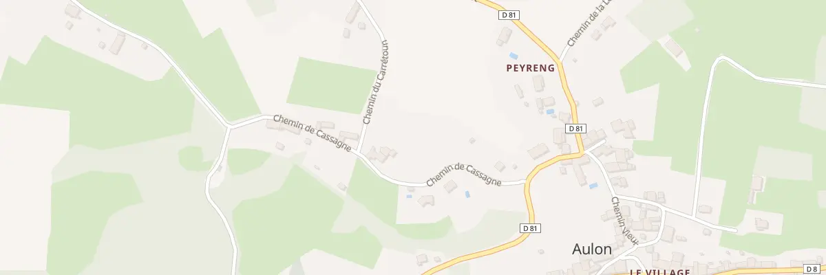 Plan du 173 Peyreng à Aulon