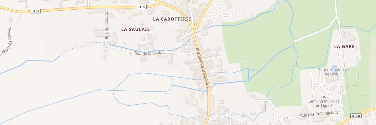 Plan du 13 Rue Balthazar Besnard à Ligueil