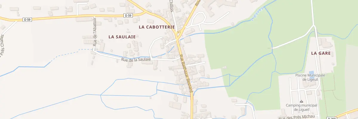 Plan du 9 Rue Balthazar Besnard à Ligueil