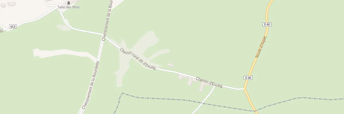 Plan du 1 Chem d’Escaig à Couret