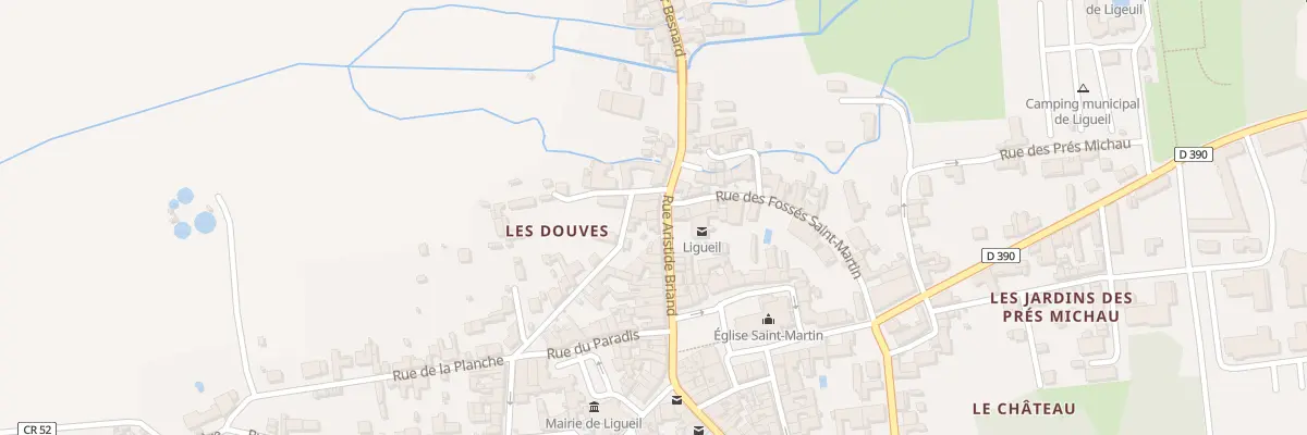 Plan du 3 Rue Aristide Briand à Ligueil