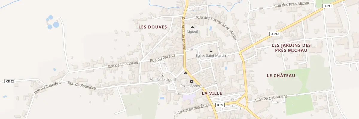 Plan du 31 Rue Aristide Briand à Ligueil