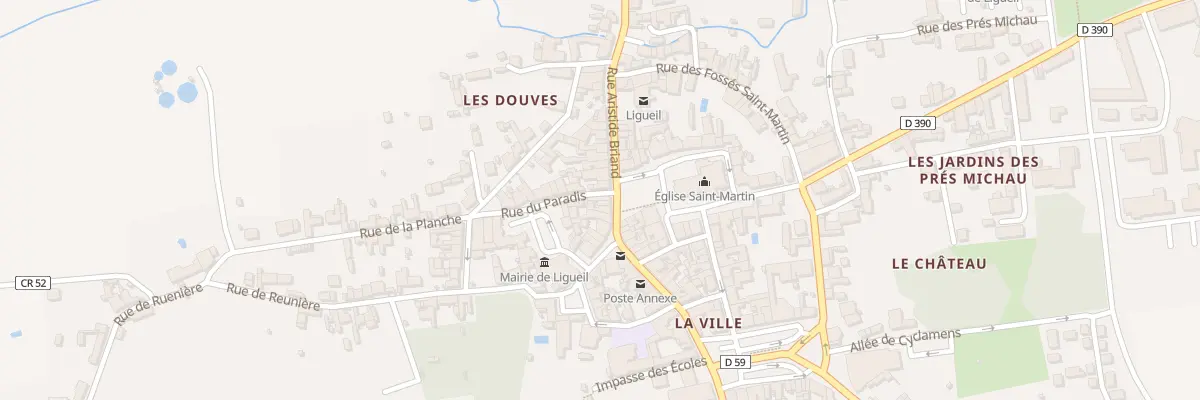 Plan du 27 Rue Aristide Briand à Ligueil